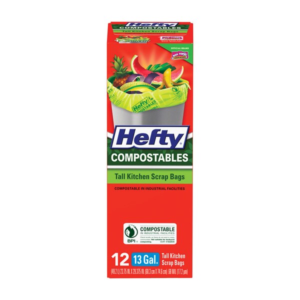 Hefty Trash Bag Cmpst 13G 12Pk 00E52001 Zoro